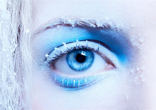 close-up of fantasy make-up