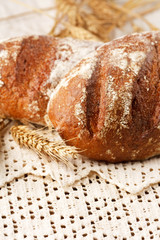 fresh bread on the table