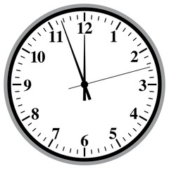 Uhr Ziffernblatt mit Sekundenzeiger