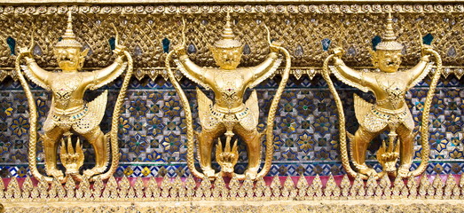 Fototapeta na wymiar Guardian at Grand Palace Thailand,