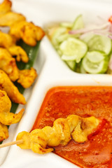 Satay, one of most famous Thai food