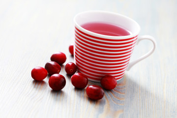 Obraz na płótnie Canvas cranberry tea