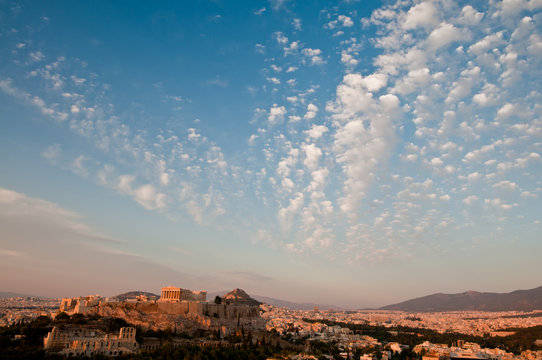 Acropolis before sunset
