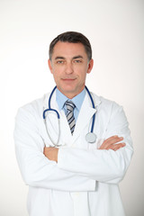 Closeup of doctor