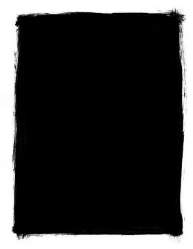 Rectangular Grunge black and white frame