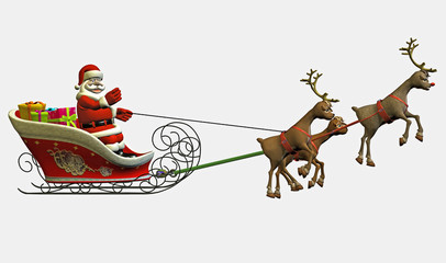 santa mit schlitten 3