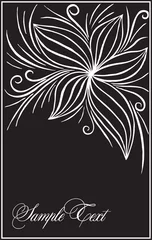 Cercles muraux Fleurs noir et blanc illustration de l& 39 art s& 39 épanouir