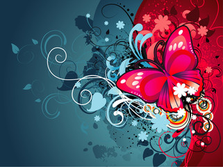 butterfly vector ilustration © chispas