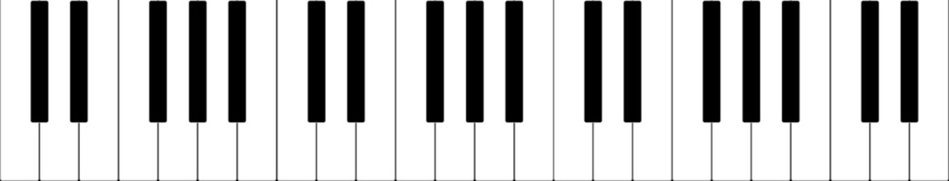 Piano Keyboard Banner