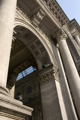 Milan - Gallery arch detail in Duomo Square