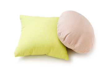 Bed pillow isolated on the white background