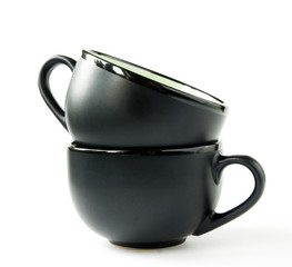Two black cups
