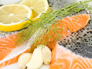 Lachs close up