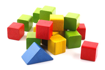 Wooden building blocks