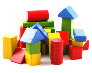 Wooden building blocks