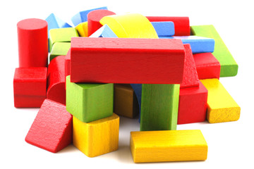 Wooden building blocks