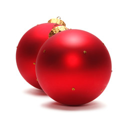 Red Christmas balls