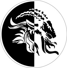 Capricorn vector sign