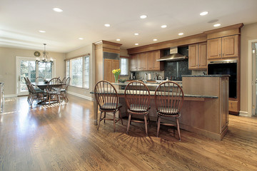 Kitchen and eating area