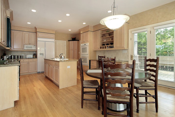 Kitchen with eating area