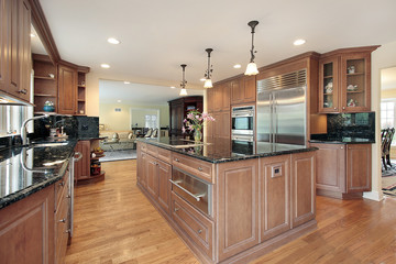 Kitchen in suburban home