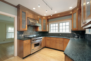Kitchen in luxury home