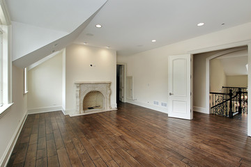 Master bedroom with fireplace