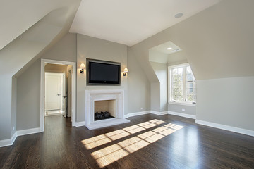 Master bath in new construction home