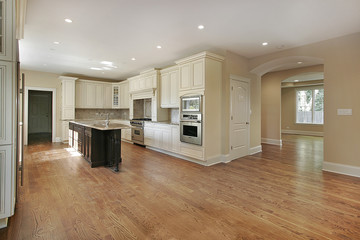 Kitchen in new construction home