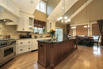 Large kitchen in luxury home