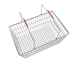 Shopping basket - 3d render