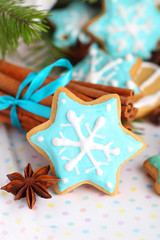 Christmas cookies with cinnamon