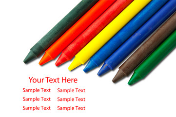 Colorful crayons
