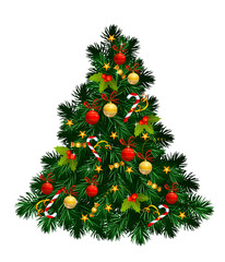 isolated Christmas tree