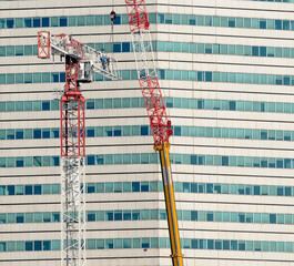 workers on the crane
