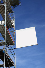 Werbeplane, Banner, Gerüstbanner, Baustelle 