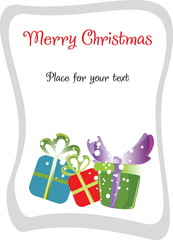 Simple cute Christmas card