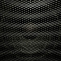 Audio speaker, closeup