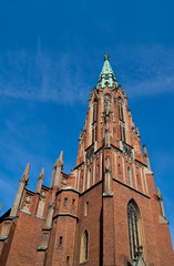 Fototapeta na wymiar Św Gertrudy Kościół katolicki, Ryga, Łotwa