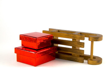 Schlitten mit Geschenken