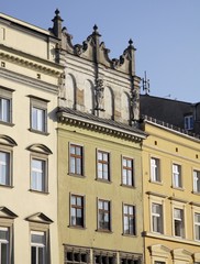 Fototapeta na wymiar stare domy w Krakowie