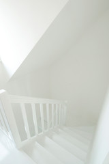 white stairs