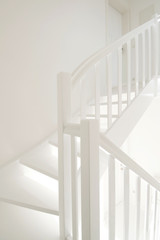 Fototapeta premium white stairs