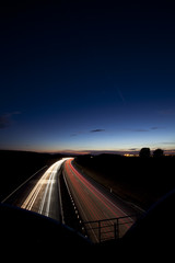 Highway at night