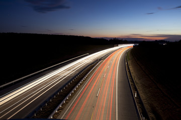 Fototapeta na wymiar Highway at night