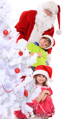 children and santa