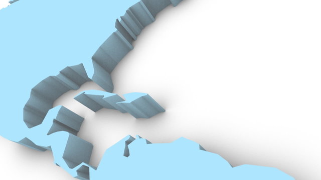 3D World Map - HD