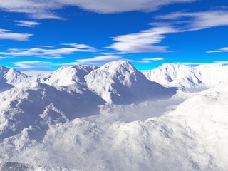 Fototapeta na wymiar Winter im Gebirge