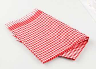 Fototapeta premium Red and white tea towel