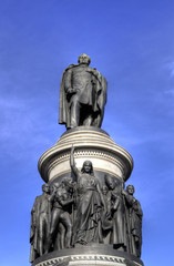 Fototapeta na wymiar O'Connell Monument 1882 - Dublin, Ireland (Irlandia)